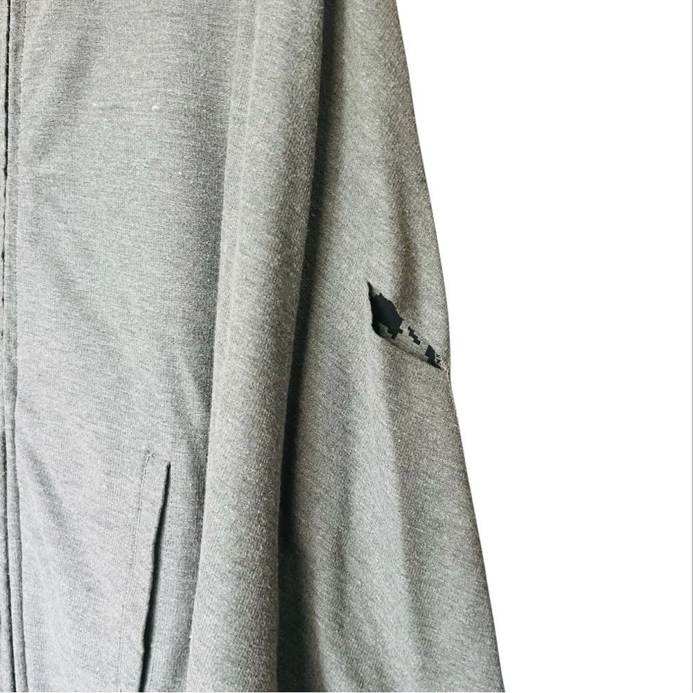 VTG Urban Outfitters Cape Gray SZ M/L Zip-Up Hoodie Hipster Retro Pockets Boho - Picture 10 of 16